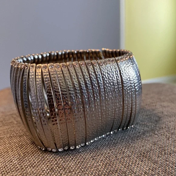 Large Silver Statement Bracelet - Picture 4 of 4